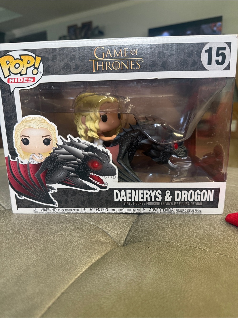 Funko Pop! Rides Daenerys & Drogon Vinyl Figure - Black & Blonde
